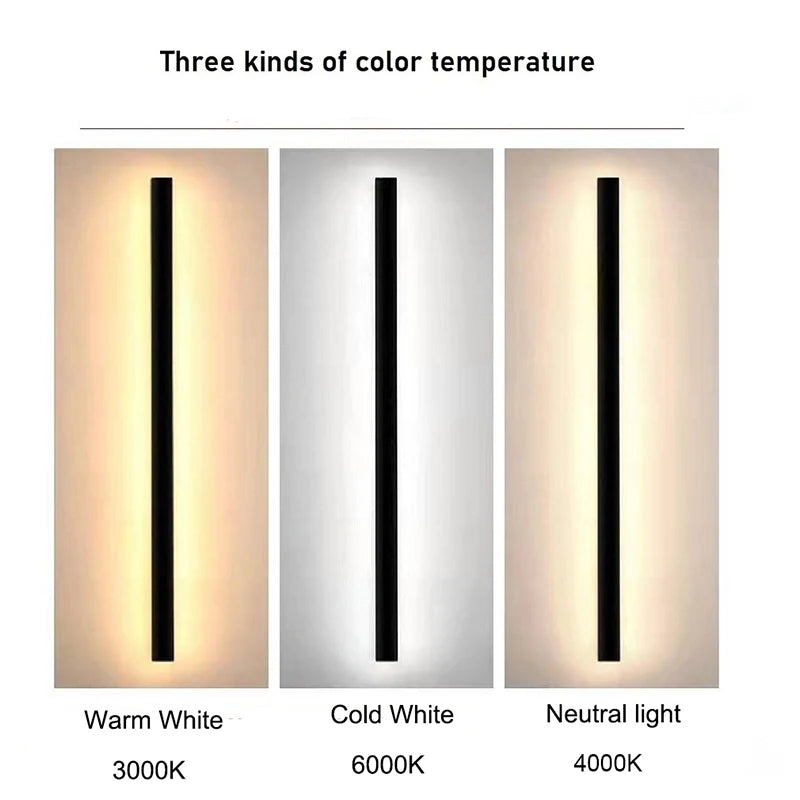 Modern LED Outdoor Wall Light – Dimmable & Waterproof (IP65)
